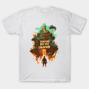 Venture Into the Unknown - Ancient Temple - Indy T-Shirt